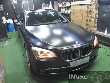 [수원/랩핑] BMW7 사틴블랙 전체랩핑 시공 / 수원시 권선구 고색동