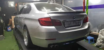 [수원/랩핑] BMW5 사틴뱀파이어레드 전체랩핑 시공 / 수원시 권선구 고색동