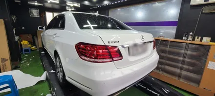 수원랩핑 벤츠E클래스 사틴블랙락그레이메탈릭 전체랩핑 시공 / 수원, 광교, 화성, 동탄