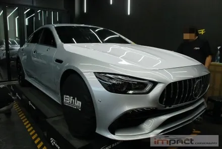 수원 고광택랩핑,ppf전문 임팩트 벤츠amg gt43 고광택 화이트 전체시공 / 수원시 권선구 고색동