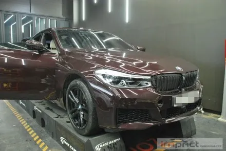 광교 수원 랩핑 고광택 블랙유광 필름으로 BMW6GT 630d 올블랙 스타일 완성! / 수원시 권선구 고색동
