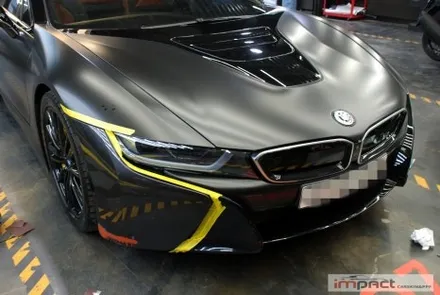 수원 화성 랩핑 BMW I8 로드스터 부분 손상부위 래핑 재시공 / 수원시 권선구 고색동