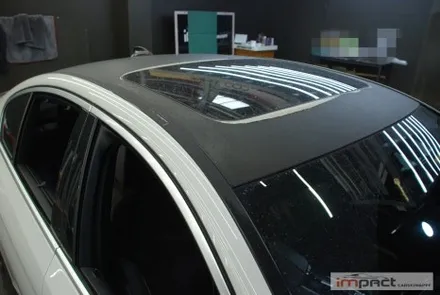수원 랩핑 잘하는곳 ! BMW5시리즈 루프 재시공 및 실내 카본 랩핑 / 수원시 권선구 고색동