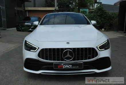 수원 고광택랩핑,ppf전문 임팩트 벤츠amg gt43 고광택 화이트 전체시공 / 수원시 권선구 고색동