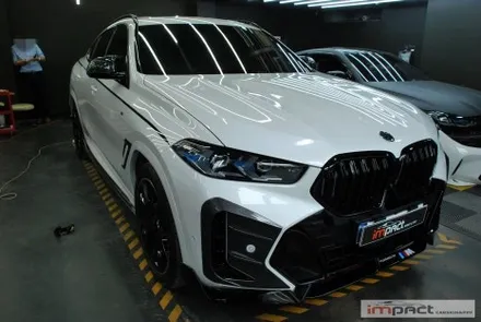 수원 고광택 랩핑 BMW X6 코치라인 데칼랩핑으로 포인트 주기 / 수원시 권선구 고색동