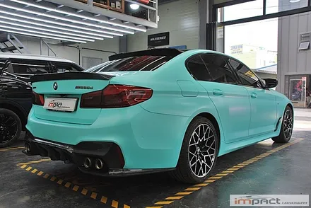 [수원/랩핑]BMW5시리즈 3M2080 사틴키웨스트 전체랩핑-임팩트WRAP&PPF전문점 / 수원, 광교, 화성, 동탄