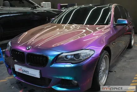 [수원/랩핑] bmw5 f10 고광택 카멜레온랩핑은 바로 이런것! / 수원, 광교, 화성, 동탄