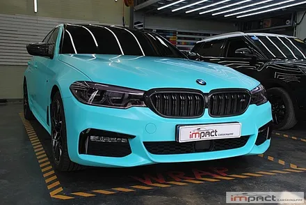 [수원/랩핑]BMW5시리즈 3M2080 사틴키웨스트 전체랩핑-임팩트WRAP&PPF전문점 / 수원, 광교, 화성, 동탄
