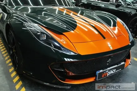 강남/성남/수원랩핑 슈퍼카전문 임팩트 페라리812GTS 포인트데칼,PPF재시공 / 수원시 권선구 고색동