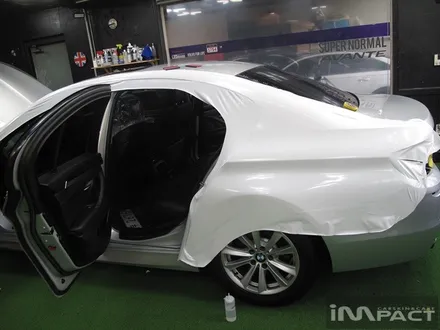 수원랩핑 BMW520d 다이아화이트 전체시공!! / 수원시 권선구 고색동