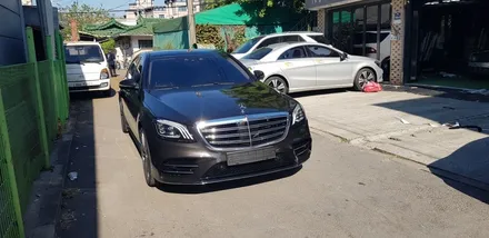 [수원/랩핑] 벤츠S클래스 메탈릭블랙 전체시공 / 수원시 권선구 고색동