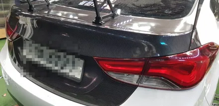 [수원/랩핑] 아반떼MD 리얼카본 포인트랩핑 시공 / 수원시 권선구 고색동