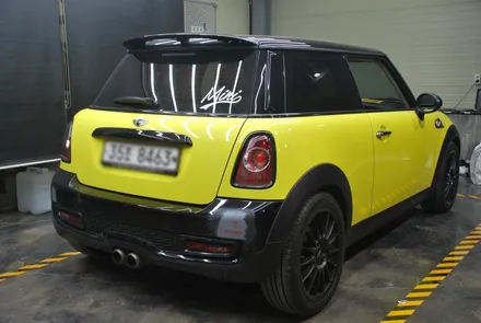[수원/랩핑] 미니쿠퍼 뒷범퍼 사고랩핑 / 수원, 광교, 화성, 동탄