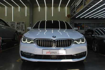[수원랩핑] BMW6GT 화이트유광 전체랩핑 시공 / 수원, 광교, 화성, 동탄