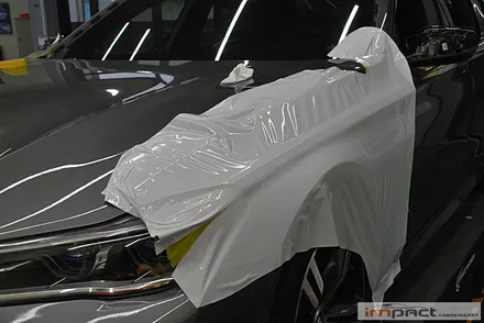 수원BMW7시리즈 LB화이트유광 전체랩핑 시공-임팩트랩핑&PPF전문점 / 수원, 광교, 화성, 동탄