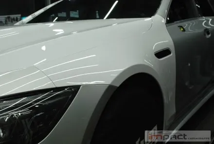 수원 고광택랩핑,ppf전문 임팩트 벤츠amg gt43 고광택 화이트 전체시공 / 수원시 권선구 고색동