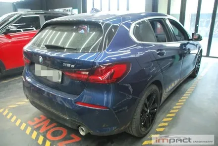 동탄 수원 랩핑 BMW118d 윈도우몰딩 크롬죽이기로 포인트 주기 / 수원시 권선구 고색동