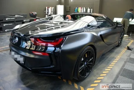 수원 화성 랩핑 BMW I8 로드스터 부분 손상부위 래핑 재시공 / 수원시 권선구 고색동