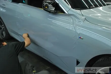 수원 랩핑 BMW5 사고부위 부분 재시공 ,공구리랩핑 시멘트랩핑 / 수원시 권선구 고색동