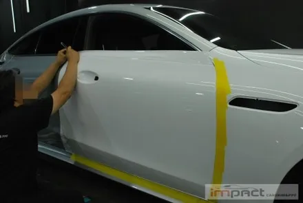 수원 고광택랩핑,ppf전문 임팩트 벤츠amg gt43 고광택 화이트 전체시공 / 수원시 권선구 고색동