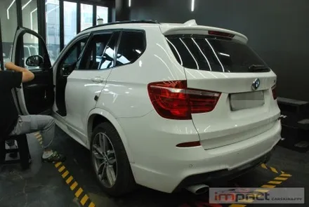 수원 랩핑 BMW X3 윈도우몰딩 유광블랙 크롬죽이기/크롬딜리트 / 수원시 권선구 고색동
