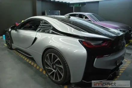 [수원/강남/분당] 임팩트 랩핑 압구정시골쥐 유튜버님 방문 ! BMW I8 전체랩핑 퀄리티란? / 수원시 권선구 고색동