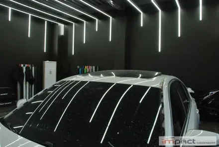 수원 루프 랩핑 재시공 BMW5시리즈 블랙유광 루프스킨 작업 완료 / 수원시 권선구 고색동