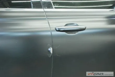 수원 랩핑 사고부위 제네시스 G90 3M사틴블랙 부분 래핑 재시공 / 수원시 권선구 고색동