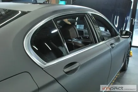수원 랩핑샵 임팩트 BMW7시리즈 전체 크롬죽이기 래핑 잘하는곳! / 수원시 권선구 고색동