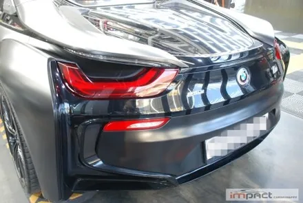 수원 화성 랩핑 BMW I8 로드스터 부분 손상부위 래핑 재시공 / 수원시 권선구 고색동