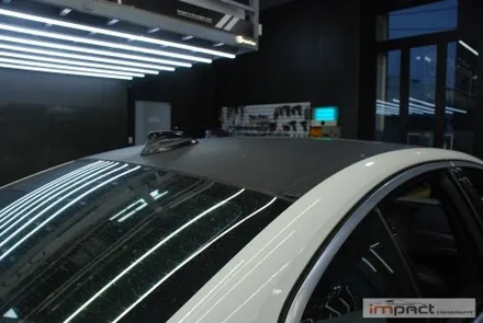 수원 랩핑 잘하는곳 ! BMW5시리즈 루프 재시공 및 실내 카본 랩핑 / 수원시 권선구 고색동
