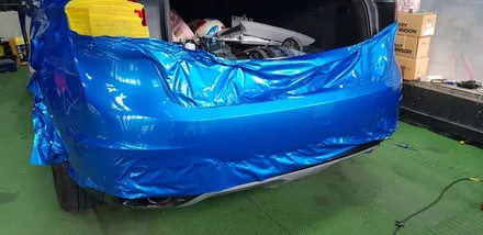 [수원/랩핑] BMW X6 파이어블루 전체랩핑 / 수원시 권선구 고색동