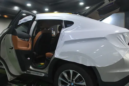 [수원/랩핑] BMW X6 에이버리 화이트유광 전체랩핑 / 수원, 광교, 화성, 동탄