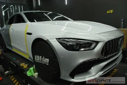수원 고광택랩핑,ppf전문 임팩트 벤츠amg gt43 고광택 화이트 전체시공 / 수원시 권선구 고색동