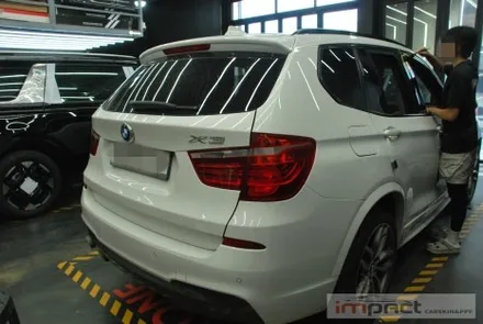 수원 랩핑 BMW X3 윈도우몰딩 유광블랙 크롬죽이기/크롬딜리트 / 수원시 권선구 고색동