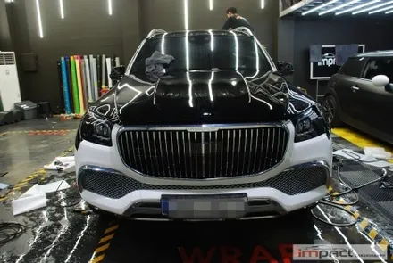 광교 수원 랩핑 PPF 벤츠 마이바흐 GLS600 상단 블랙PPF 듀오톤 시공 / 수원시 권선구 고색동