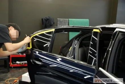 수원 용인 크롬죽이기 BMW5시리즈 윈도우몰딩 , 휀더 덕트 블랙랩핑 / 수원시 권선구 고색동