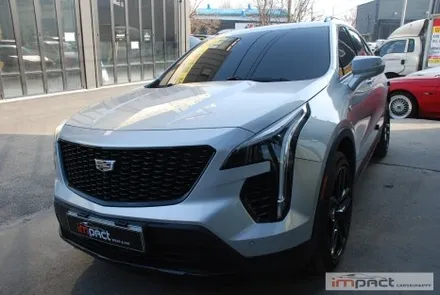 수원 랩핑 캐딜락 XT4 그릴테두리 크롬죽이기로 통일감 주기 / 수원시 권선구 고색동