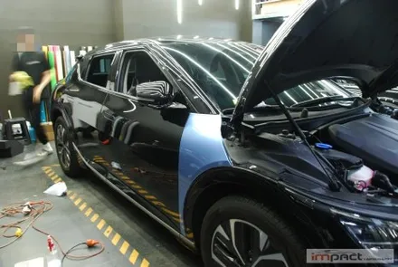 화성 수원 랩핑 KIA EV6 미스트 블루 랩핑&투톤 디자인으로 존재감up!! / 수원시 권선구 고색동
