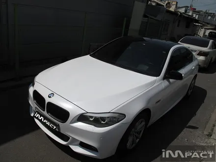 수원랩핑 BMW520d 다이아화이트 전체시공!! / 수원시 권선구 고색동