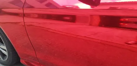 벤츠E쿠페 레드크롬랩핑 부분시공 수원임팩트 / 수원시 권선구 고색동