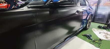 [수원/랩핑] BMW3 사틴블랙 전체랩핑 / 수원, 광교, 화성, 동탄