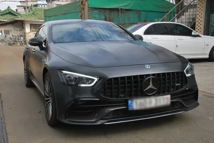 [수원/랩핑] 벤츠AMG GT 사틴블랙락그레이메탈릭 전체랩핑 / 수원, 광교, 화성, 동탄