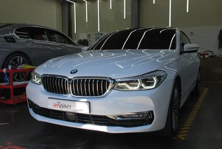 [수원랩핑] BMW6GT 화이트유광 전체랩핑 시공 / 수원, 광교, 화성, 동탄