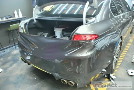 수원고광택랩핑샵 임팩트에서 BMW5 사고랩핑 신속하고 깔끔하게! / 수원, 광교, 화성, 동탄