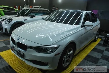 수원 랩핑 루프스킨 BMW3시리즈 갈라진루프 제거후 새단장!! / 수원시 권선구 고색동