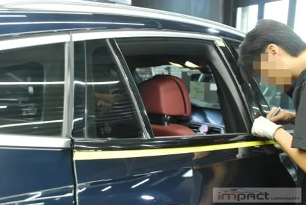 광교 수원 성남 랩핑 임팩트 BMW X6 그릴교환,윈도우몰딩 크롬죽이기 / 수원시 권선구 고색동