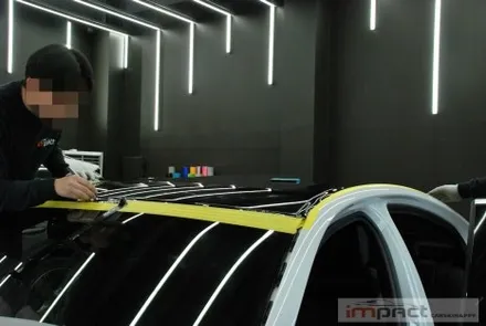 수원/성남/광교 임팩트 BMW5 고광택 루프스킨 , 사이드미러 카본랩핑 / 수원시 권선구 고색동