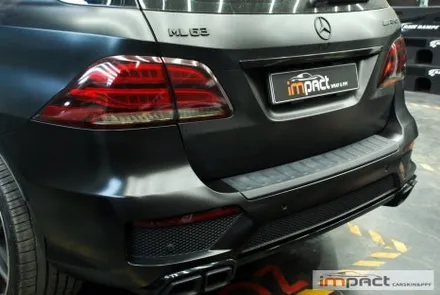 수원 랩핑 임팩트 벤츠 ML63 AMG 앞/뒤범퍼 사틴블랙 재시공 / 수원시 권선구 고색동