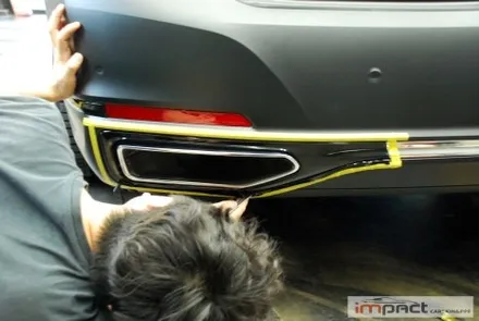 수원 랩핑샵 임팩트 BMW7시리즈 전체 크롬죽이기 래핑 잘하는곳! / 수원시 권선구 고색동